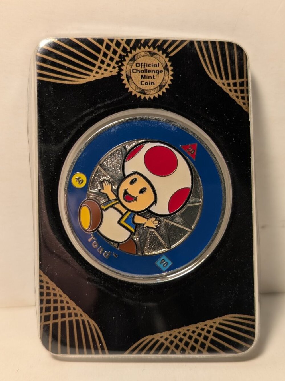 Nintendo Mario Challenge Toad Mint Coin Official Enterplay 2016 Collectible